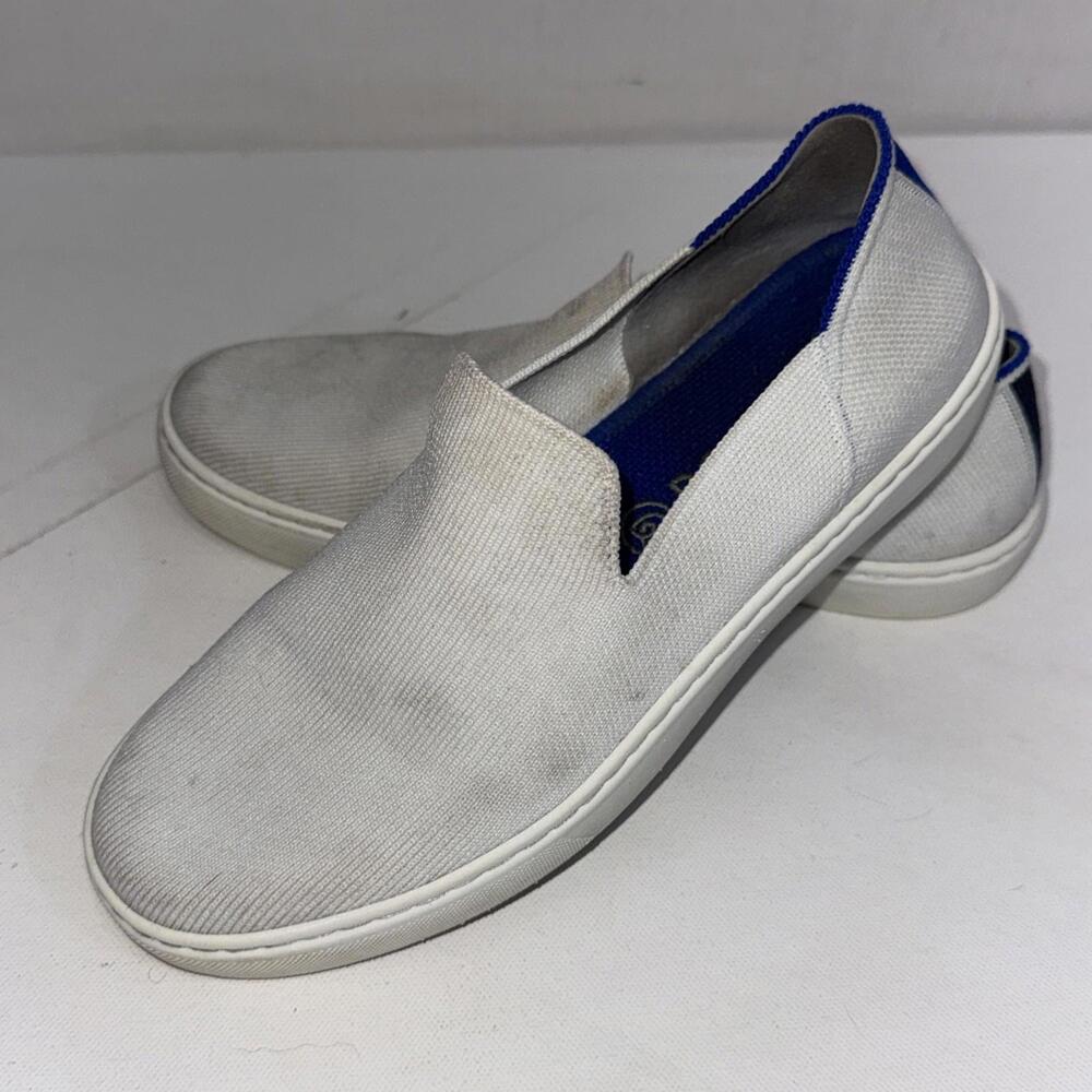 Rothys Shoes White The Original‎ Slip On Sneaker Comfort Flat Walking Womens 6.5